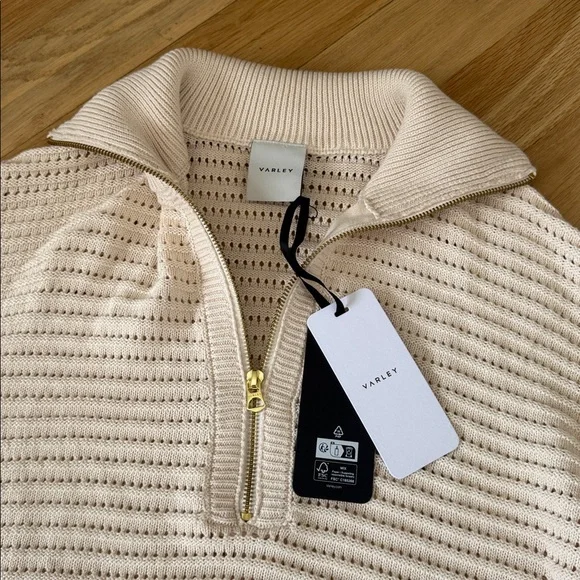 NWT 🤍 VARLEY Tara Half Zip Pullover size XS - Picture 4 of 4
